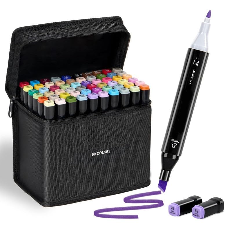 Image of HUBTURE Acrylic Paint Marker Pen Set - Metallic Colors Medium Point Tip - Non-Toxic Art Markers for Rocks, Ceramic, Glass, Wood, Fabric, Canvas, Mugs & DIY Craft Projects
