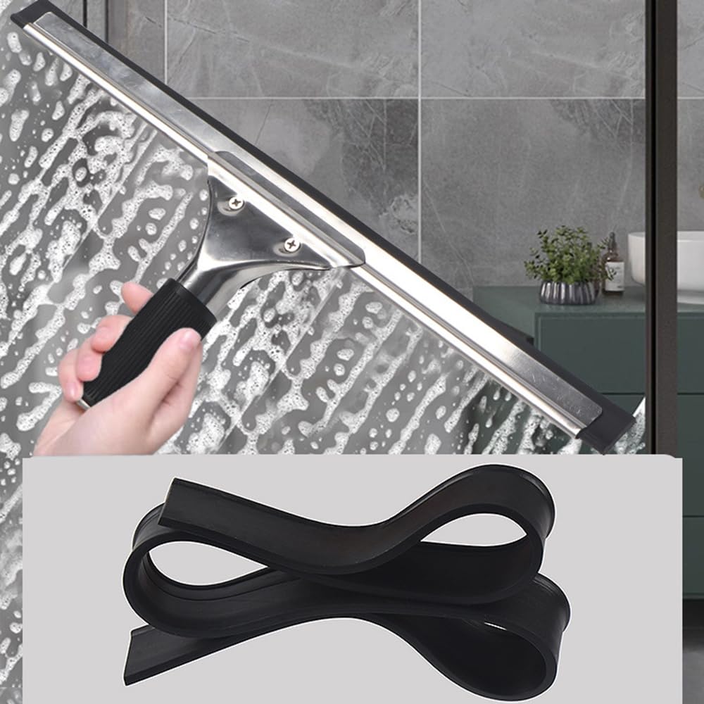 Rasqueta Limpiacristales Para Ducha - Pack De 2 Unidades, Mango Ergonómico, Ideal Para Vidrios, Espejos Y Coche
