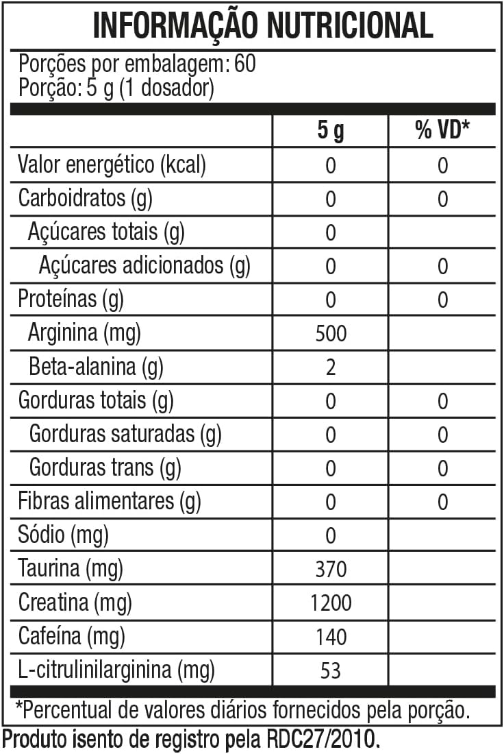Black Skull Bone Crusher Nova Fórmula - 300G Frutas Amarelas -