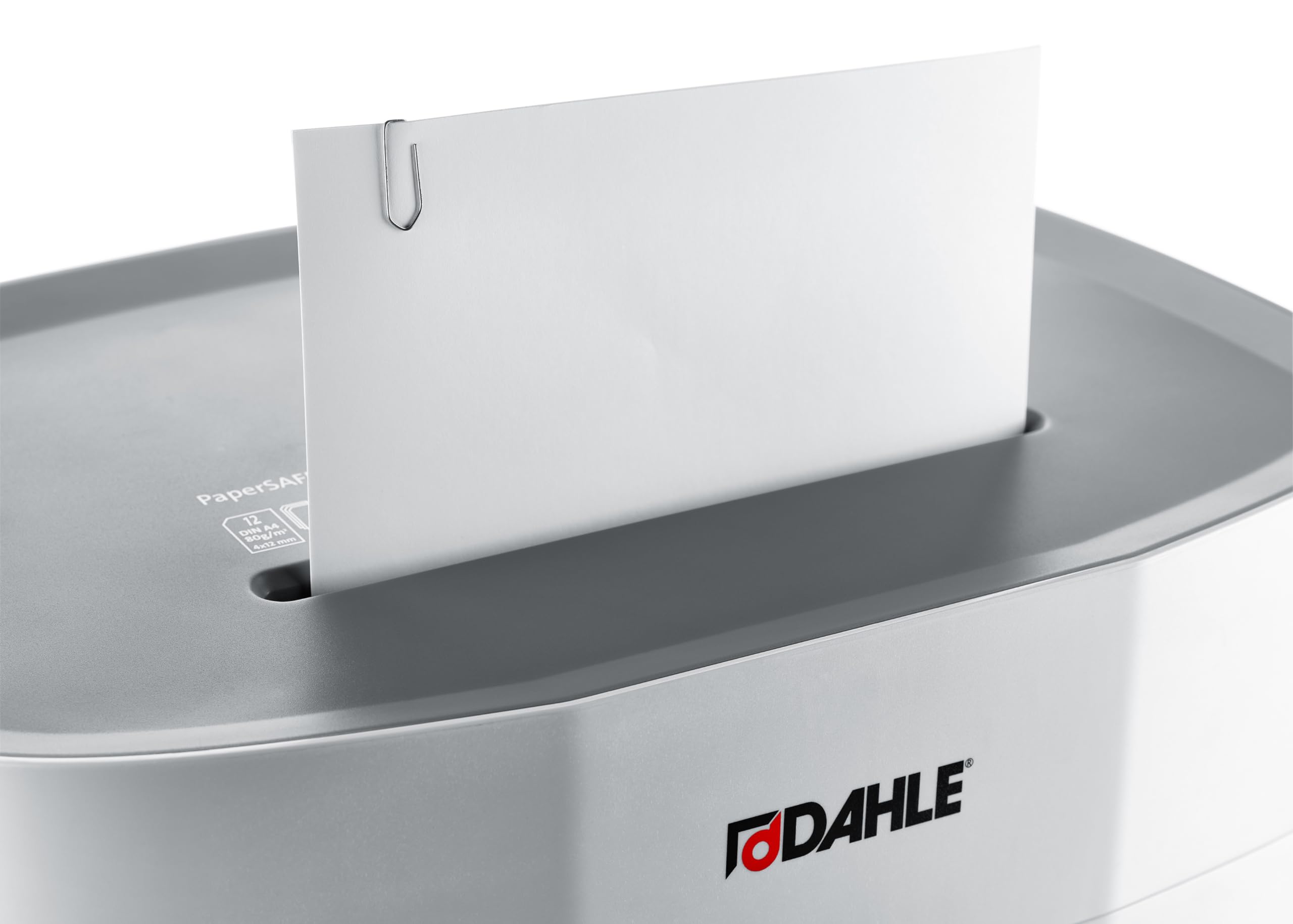 Dahle PaperSAFE PS 260 niszczarka dokumentów (12 arkuszy, poziom bezpieczeństwa P4, cięcie cząstek, nie zawiera oleju i konserwacji, 25 litrów) szara