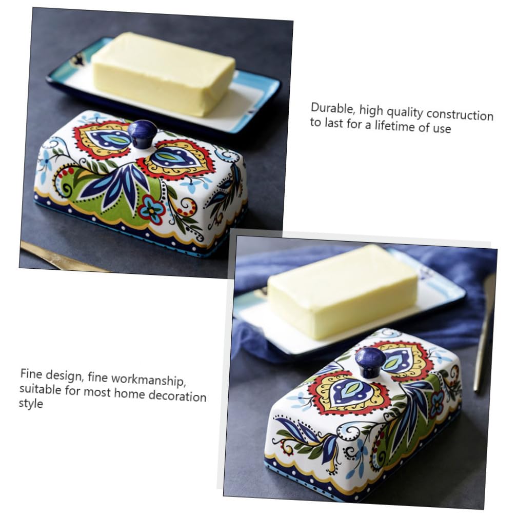 Beurrier Design en Céramique Couvercle Vintage, 250 G