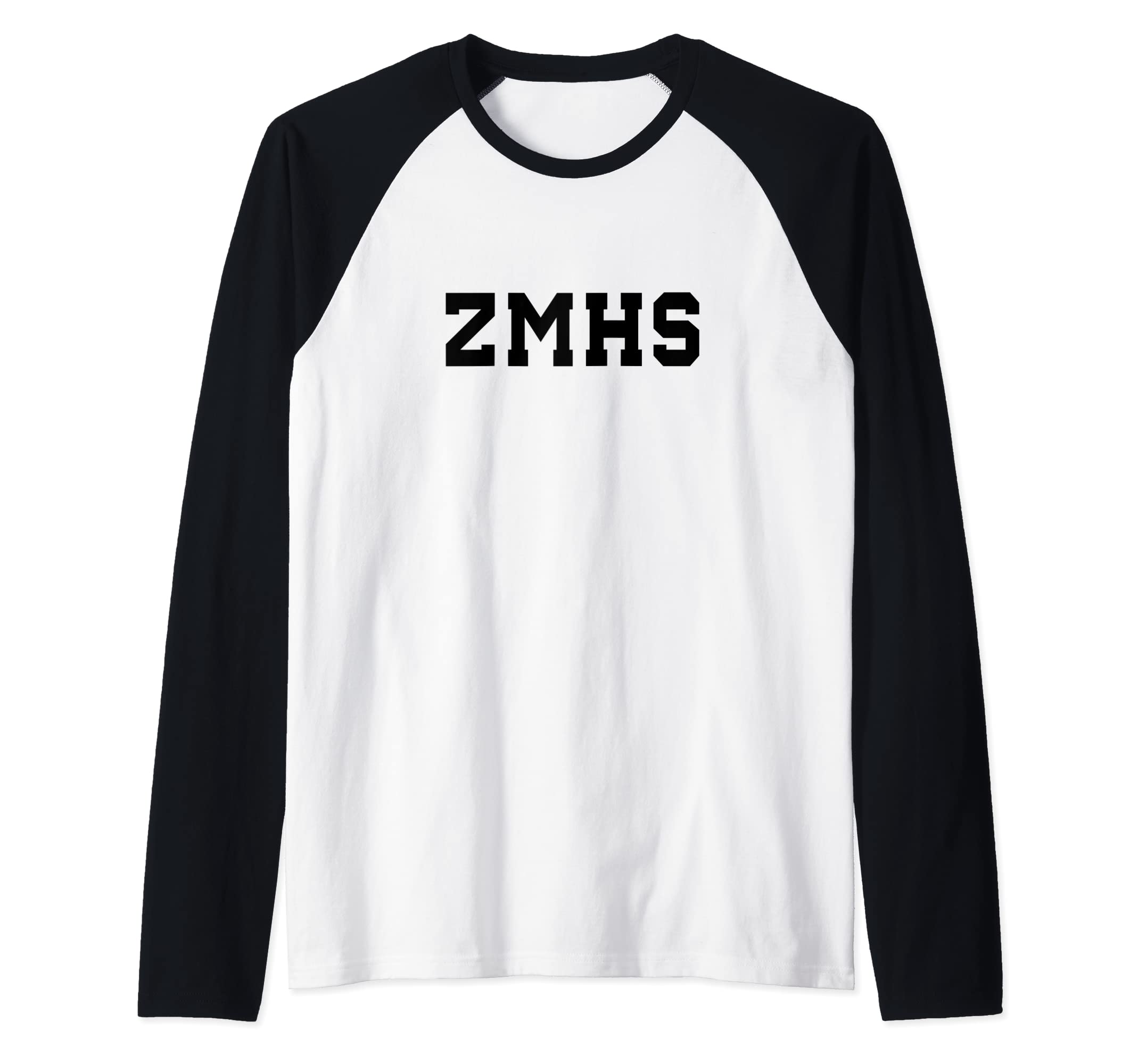 ZMHS High School Raglan Baseball Tee