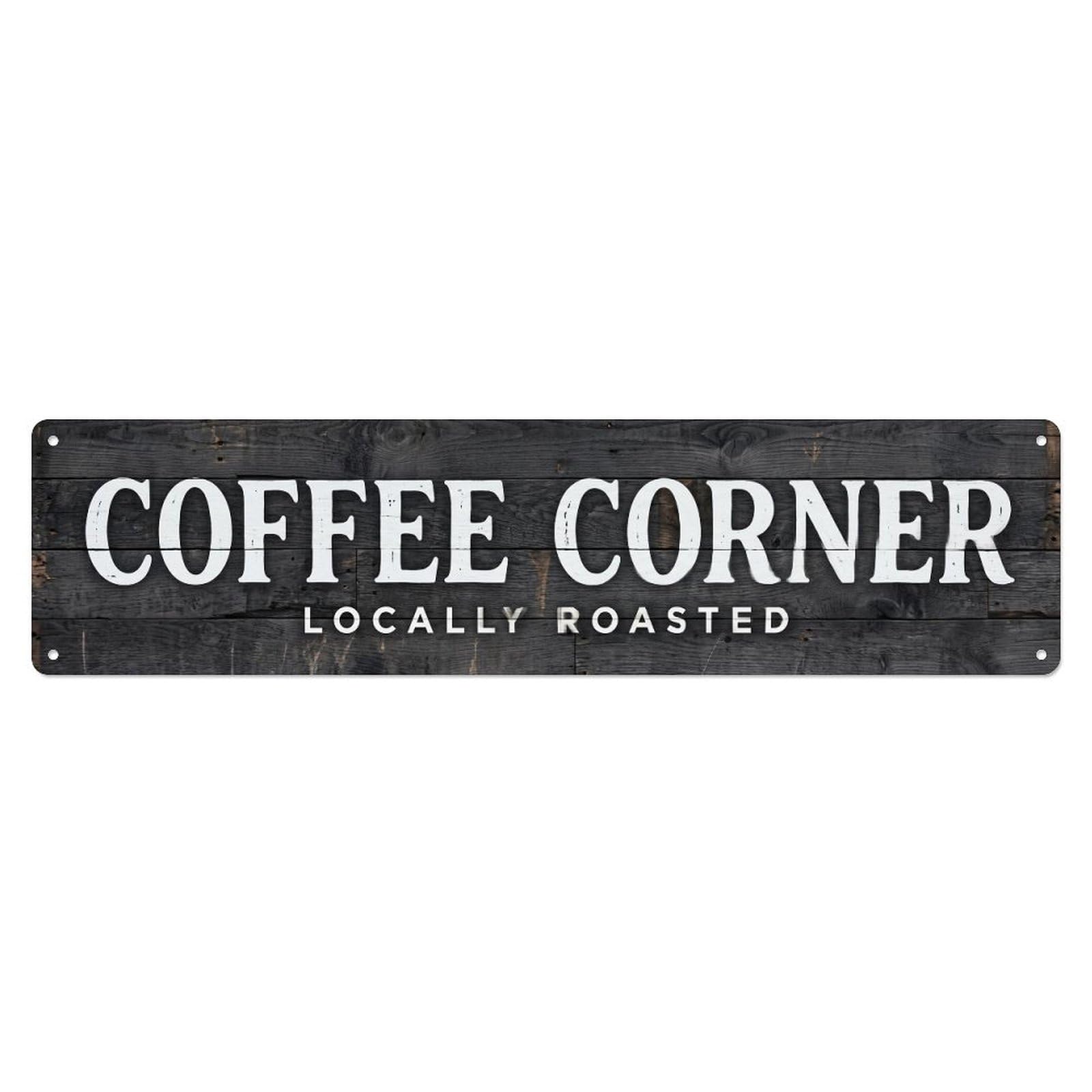 Coffee Corner Farmhouse Bistro Metal Tin Sign