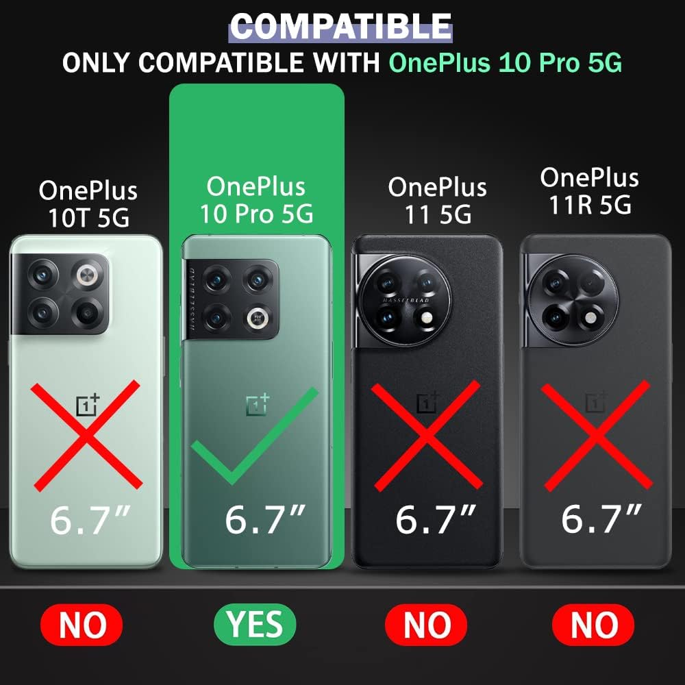 TheGiftKart Genuine Leather Finish Back Cover Case for OnePlus 10 Pro 5G | Shockproof Design | Raised Edges for Camera & Screen Protection | Stunning Minimalist Design Back Case Cover (Green) — Amazon image 2
