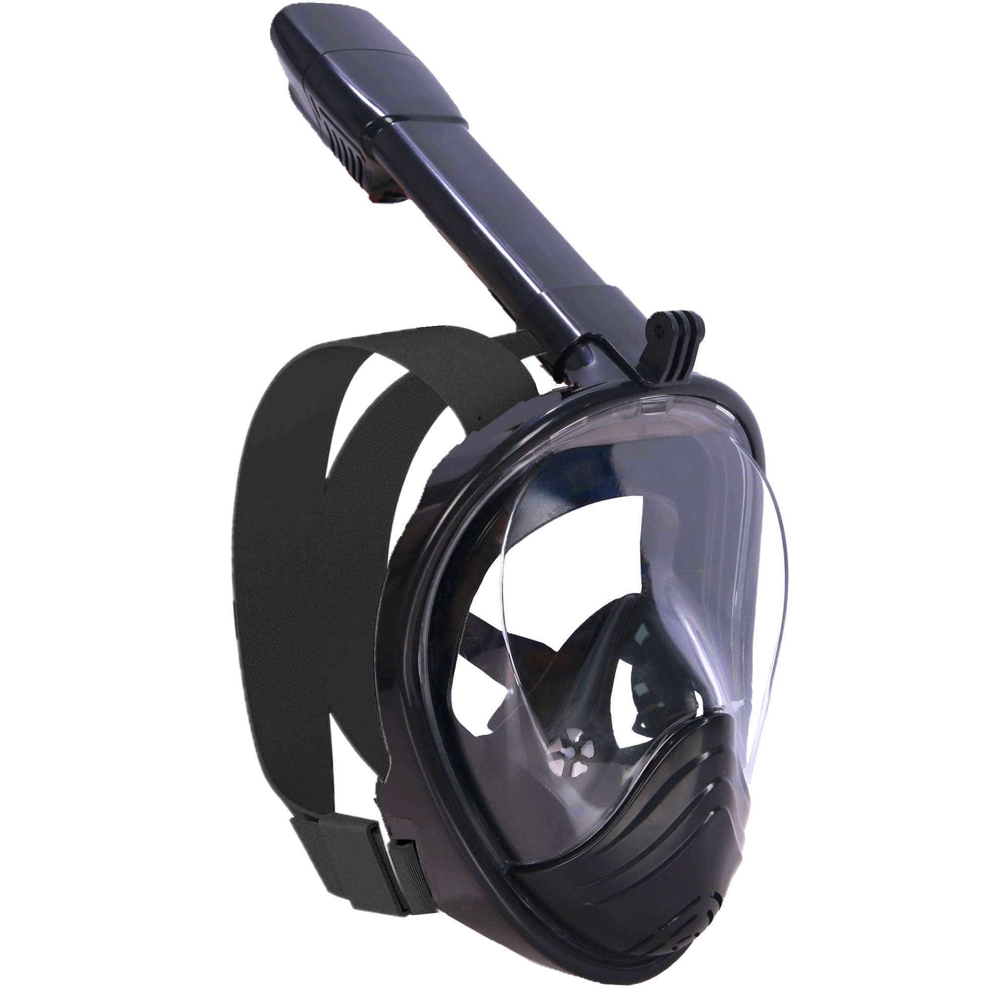 Snorkel Mask,Full Face Diving Mask for Adults and Youth Action Camera Compatible Anti-Fog Easy Draining Snorkeling Set