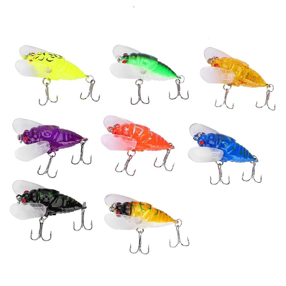 Amazon | VGEBY1 昆虫のルアー 蝉型 釣り 人工餌 プラスチック