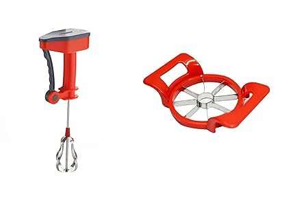 XUDO Hand Blender for Kitchen Curd Maker/Free Hand Blender for Egg & Cream Beater, Milkshake, Lassi, Butter Milk Mixer Multi Color Beater with Apple Cutter