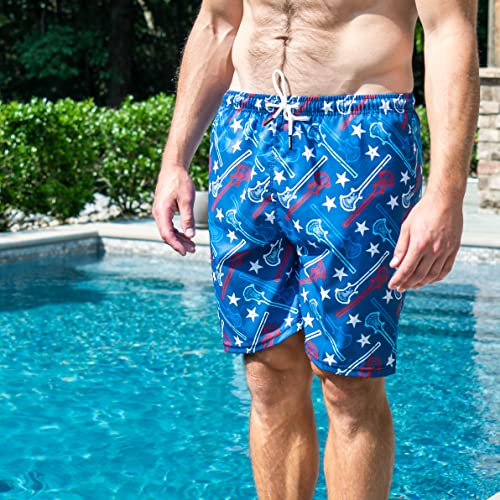 ChalkTalkSPORTS Lacrosse Swim Trunks | Swim Board Shorts | Youth and Adult Sizes3