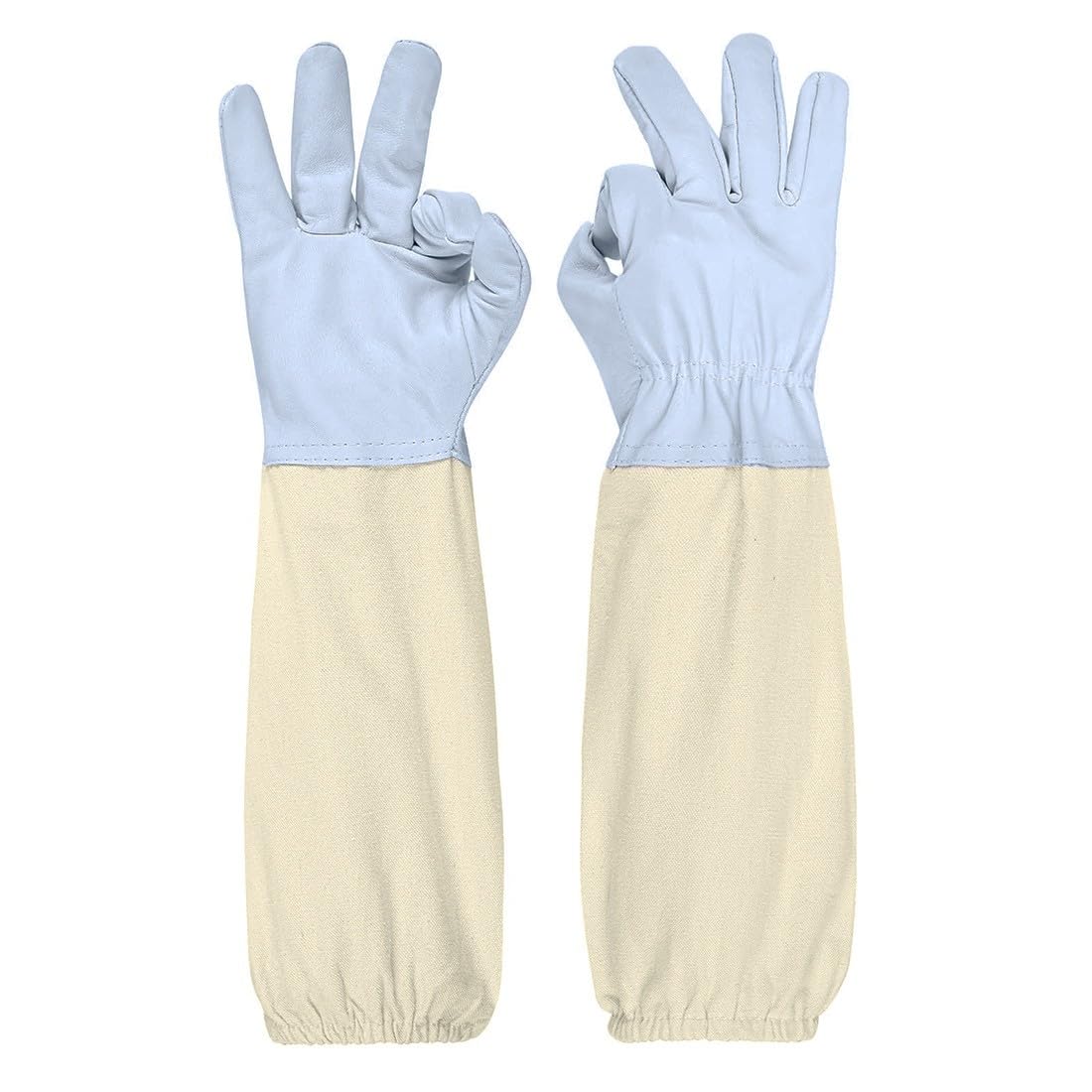 Guanti Apicoltura In Pelle Di Capra: Maniche Lunghe E Ventilati! - Foto 5