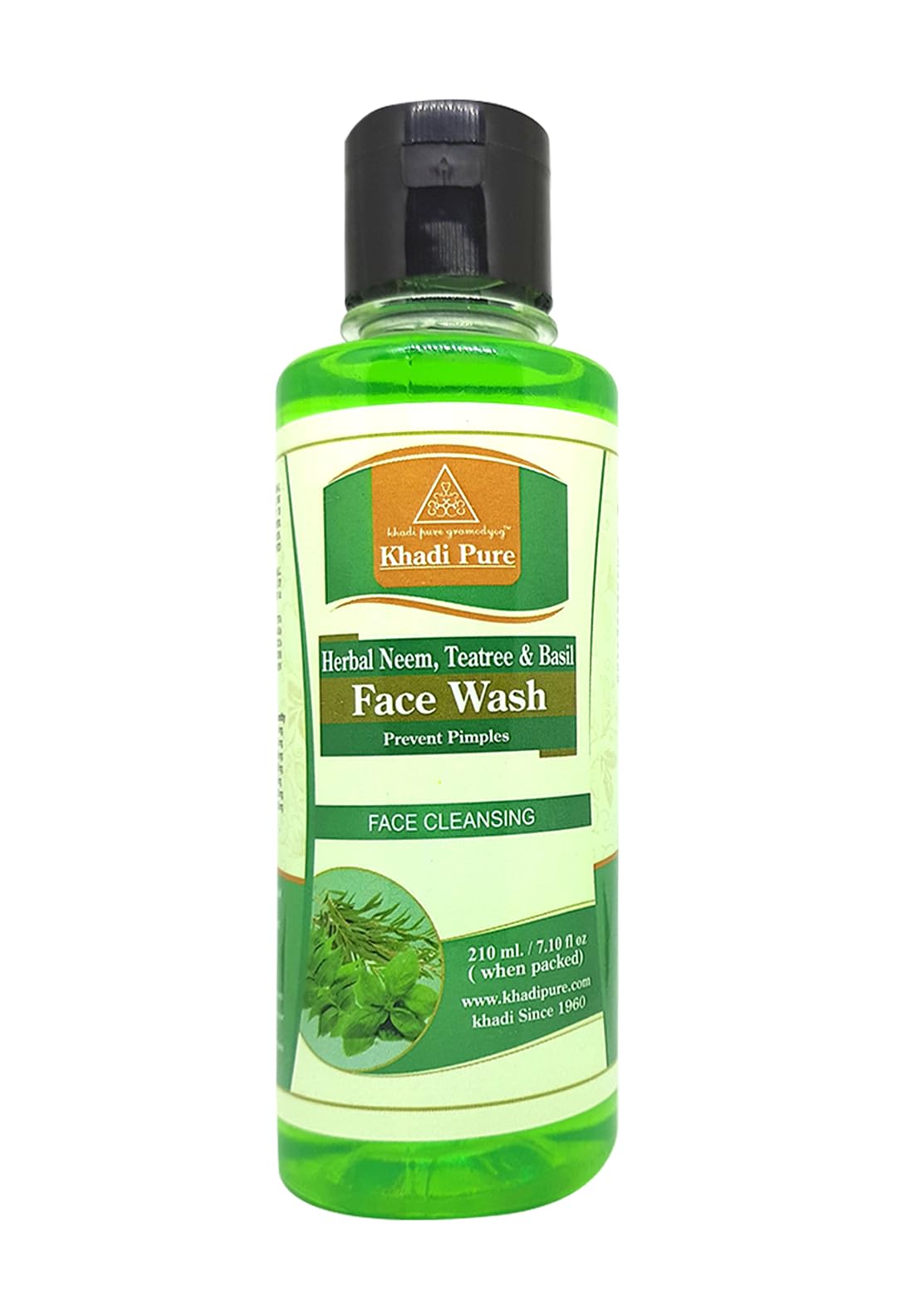 Khadi Pure Herbal Neem, Teatree & Basil Face Wash, green, 125 g (pack of 4), (KPNMTTBSFWX1)-image-45