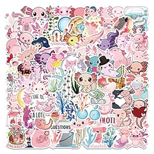 Kaderas Süße Axolotl Aufkleber Set 100 Stücke
