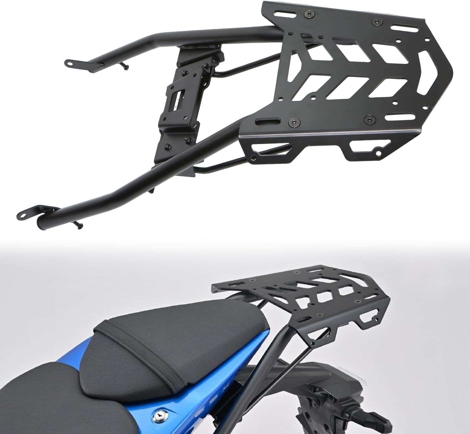 Motorcycle Rack Luggage Rack Fit for Suzuki GSX-8S GSX8S 2023 2024 / GSX-8R GSX8R 2024 Rack Rear Cargo Black Tail Luggage