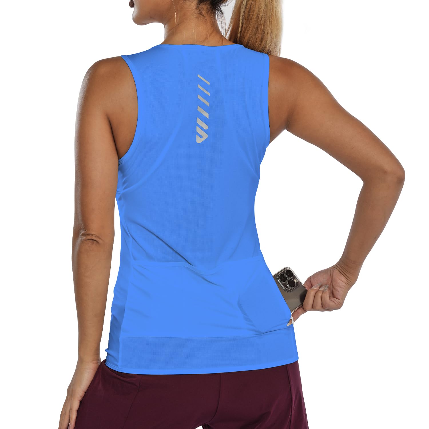 Wulibike Sleeveless Cycling Jersey Women Running Shirts Vest bike top Summer Biking tank Basic Top With Pockets