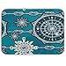 Hunihuni - Alfombrilla de secado de platos, brújula náutica, absorbente, reversible, escurridor, para encimeras de cocina, 45,7 x 61 cm