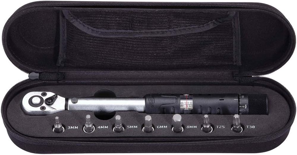 Cycling, TorqueSet, Torque Wrench Spanner and Hex Key Set for Road and Mountain Bikes, Repair Kit, Hand Tool, T25 T30 Torx, 2-14 Nm, BTL-73