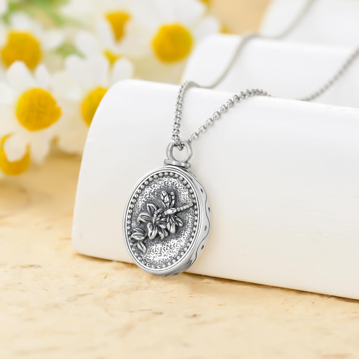 PROESS フラワーネックレス 母の日用 チューリップ/ローズ/蓮/ユリ/スコットランドアザミ/ひまわり ネックレス 925スター