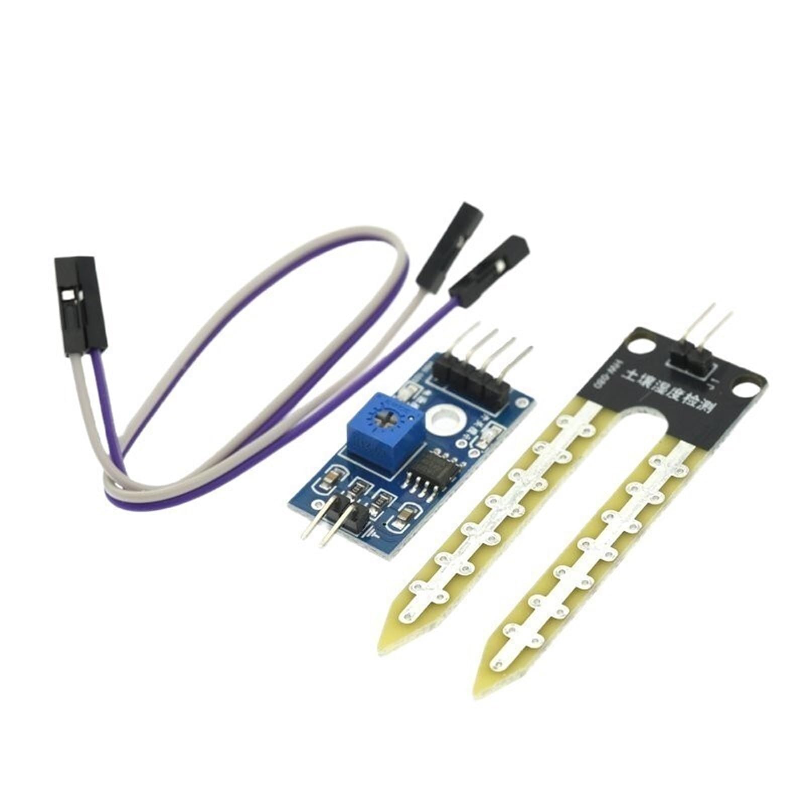 Módulo de Desarrollo de Sensor de Humedad y detección de higrómetro de Humedad del Suelo LM393, Placa de Desarrollo for Robot Inteligente de Bricolaje for Coche