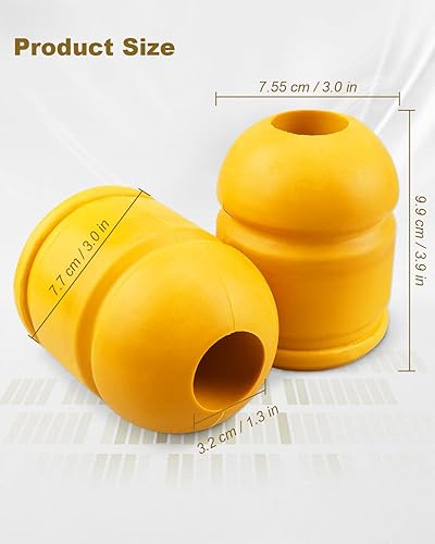 Miniatura 3 de Topes traseros para Dodge RAM 1500 2009-2020, par de parachoques de brazo de control de junta de suspensión, reemplazo 52855788AB