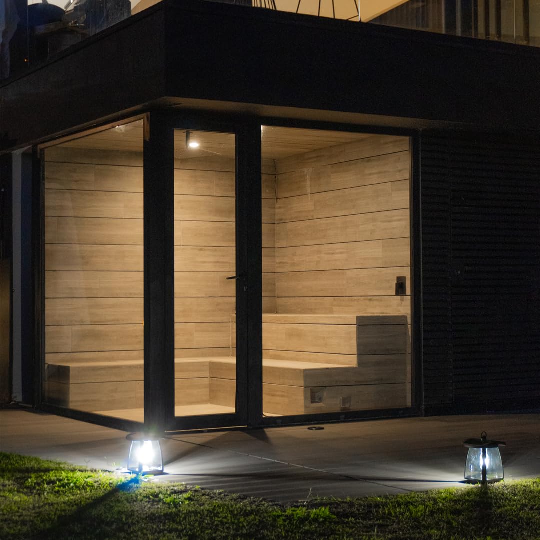 Torcia solare a LED in alluminio da 350 lm, impermeabile IP65, controllo touch, 4 modalità di illuminazione, lampada solare per esterni per cortili e campeggio. Regolabile per appendere alla lampada