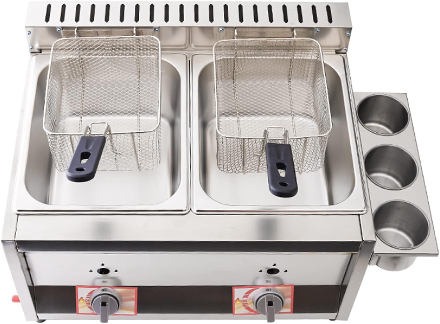 Friggitrice A Gas Professionale Doppio Cestello - Acciaio Inox, Per Casa E Ristorante - Foto 10