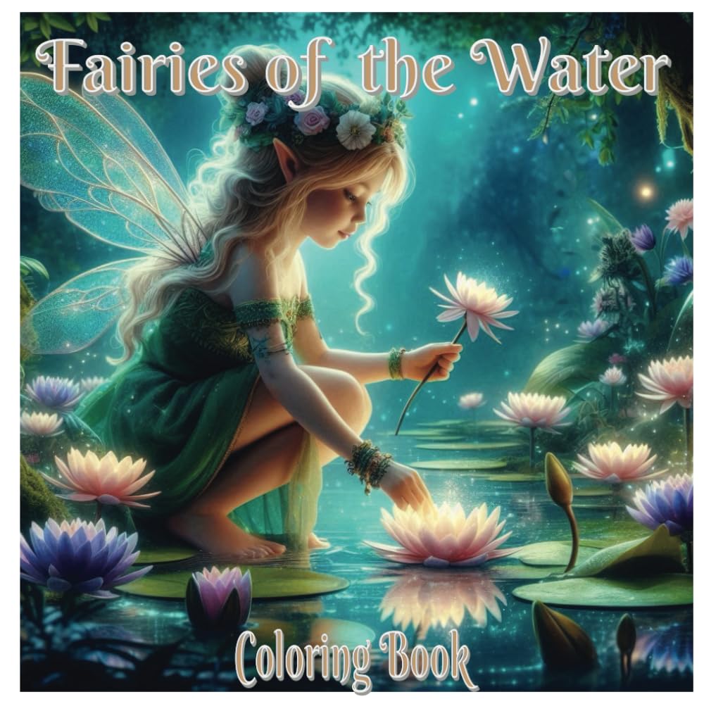 Fairies of the Water Coloring Book: Mystical Aquatic Enchantment: A Magical Journey with Intricate Designs for Relaxation, Inspiration and Creative Expression