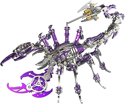 Vista 16 de Rompecabezas de metal 3D para adultos, kits de modelo de metal 3D, modelo mecánico de dinosaurio Tiranosaurio Rex, rompecabezas 3D de acero, adornos