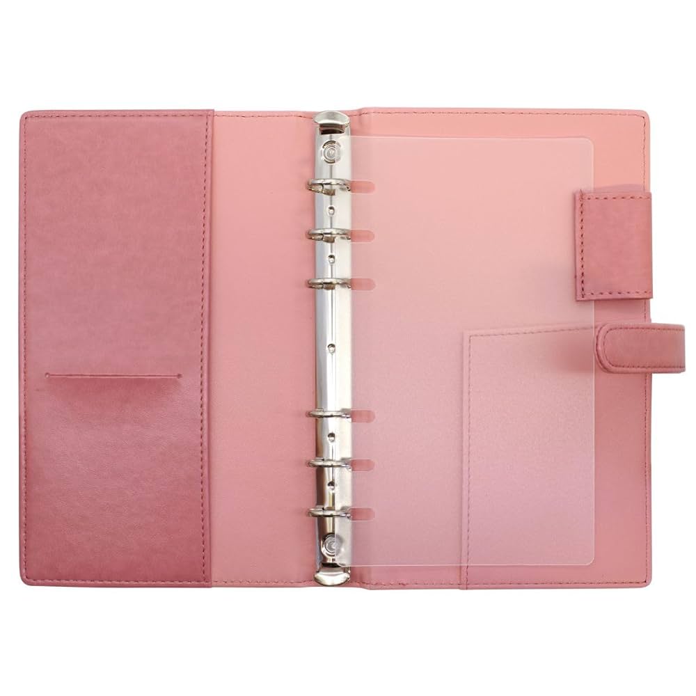 Amazon.co.jp: バイブルサイズ 6穴バインダー サーモンピンク