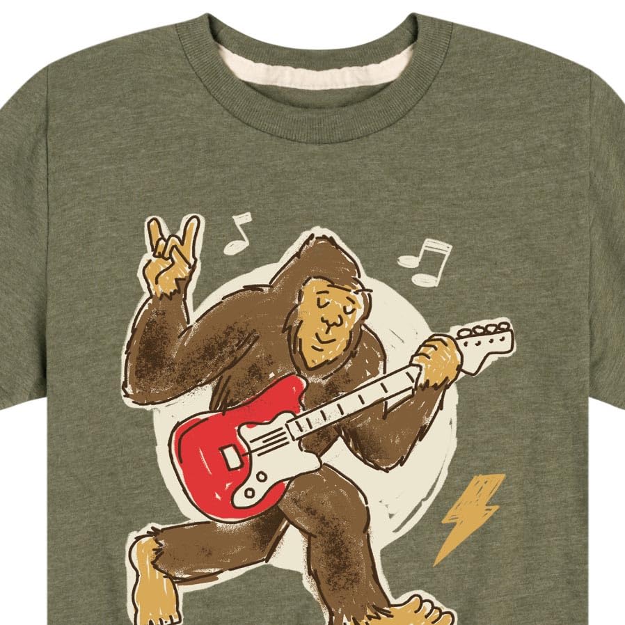 Instant Message - Sasquatch Rock & Roll - Toddler & Youth Short Sleeve Graphic T-Shirt3