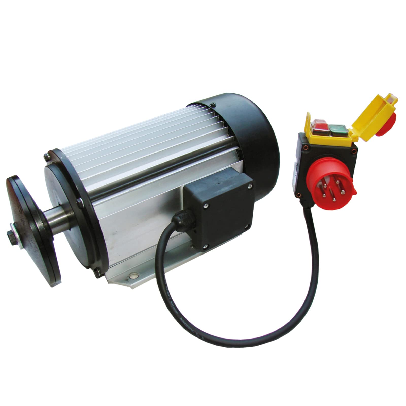 5200 Watt Motor für Kreissäge 400V Wippkreissäge Wippsäge Elektromotor inkl. Blattflansch + CEE Schalter/Stecker mit Phasenwender CROSSFER