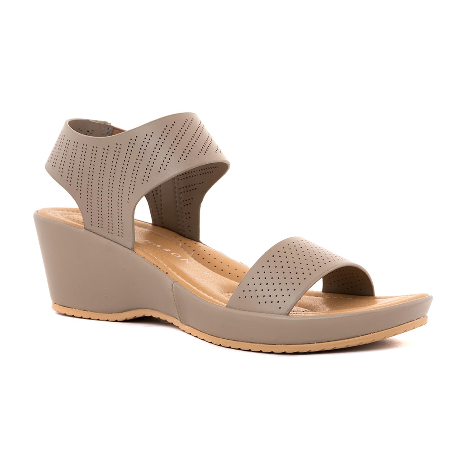 Khadims Sharon Grey Wedge Heel Sandal for Women (6970032) (B0CH57F21V) Amazon Price History, Amazon Price Tracker