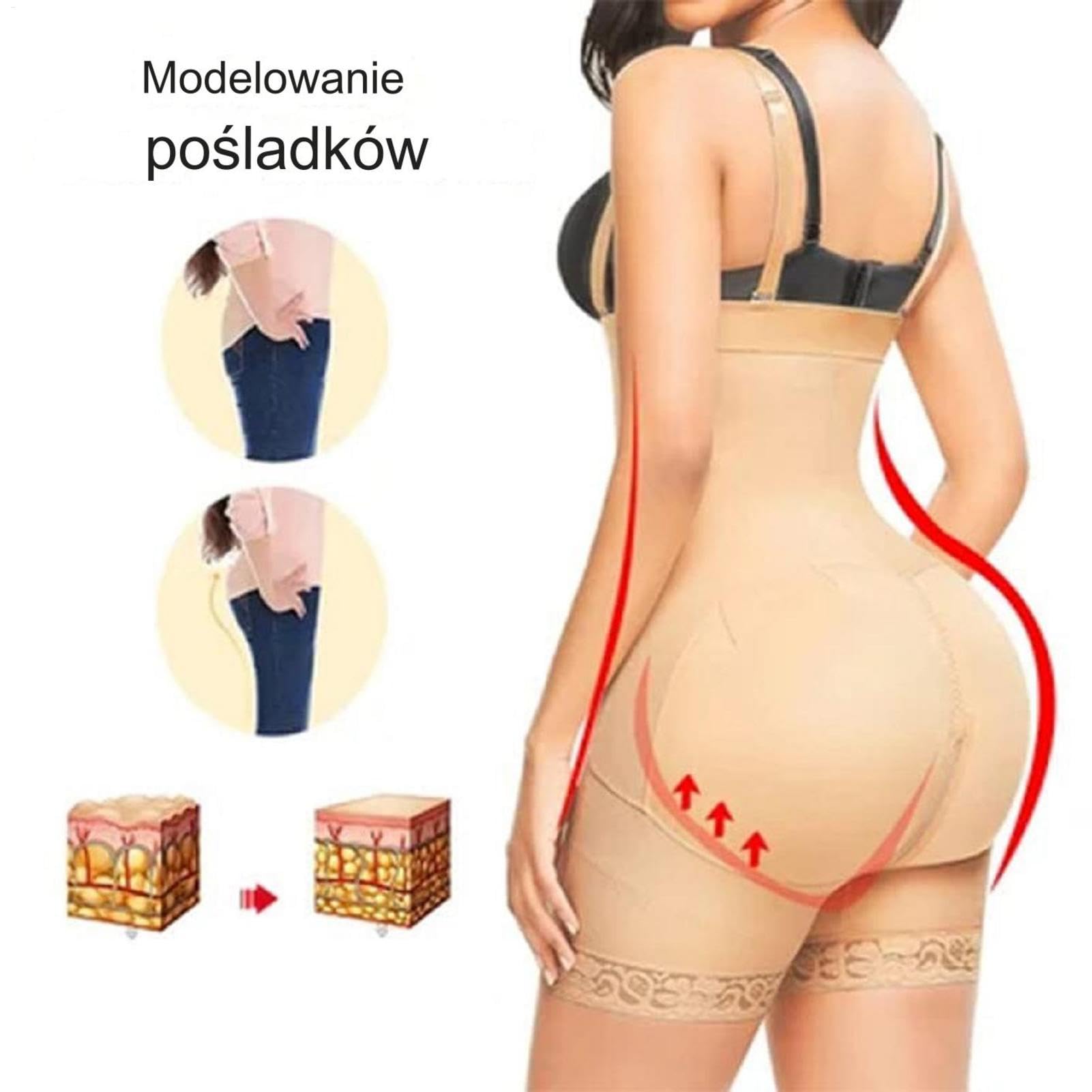 Body Shapewear, Body modeluj?ce dla kobiet - Urz?dzenie do modelowania sylwetki,Body do ?owy uda Kompresja Lekka odzie? modeluj?ca sylwetk? dla doros?ych kobiet