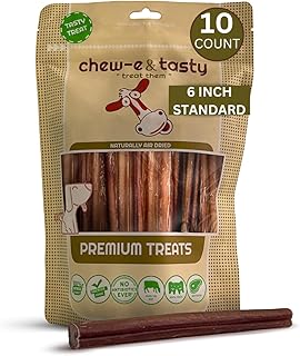 6 Inch Bully Sticks for Dogs (Pack of 10)