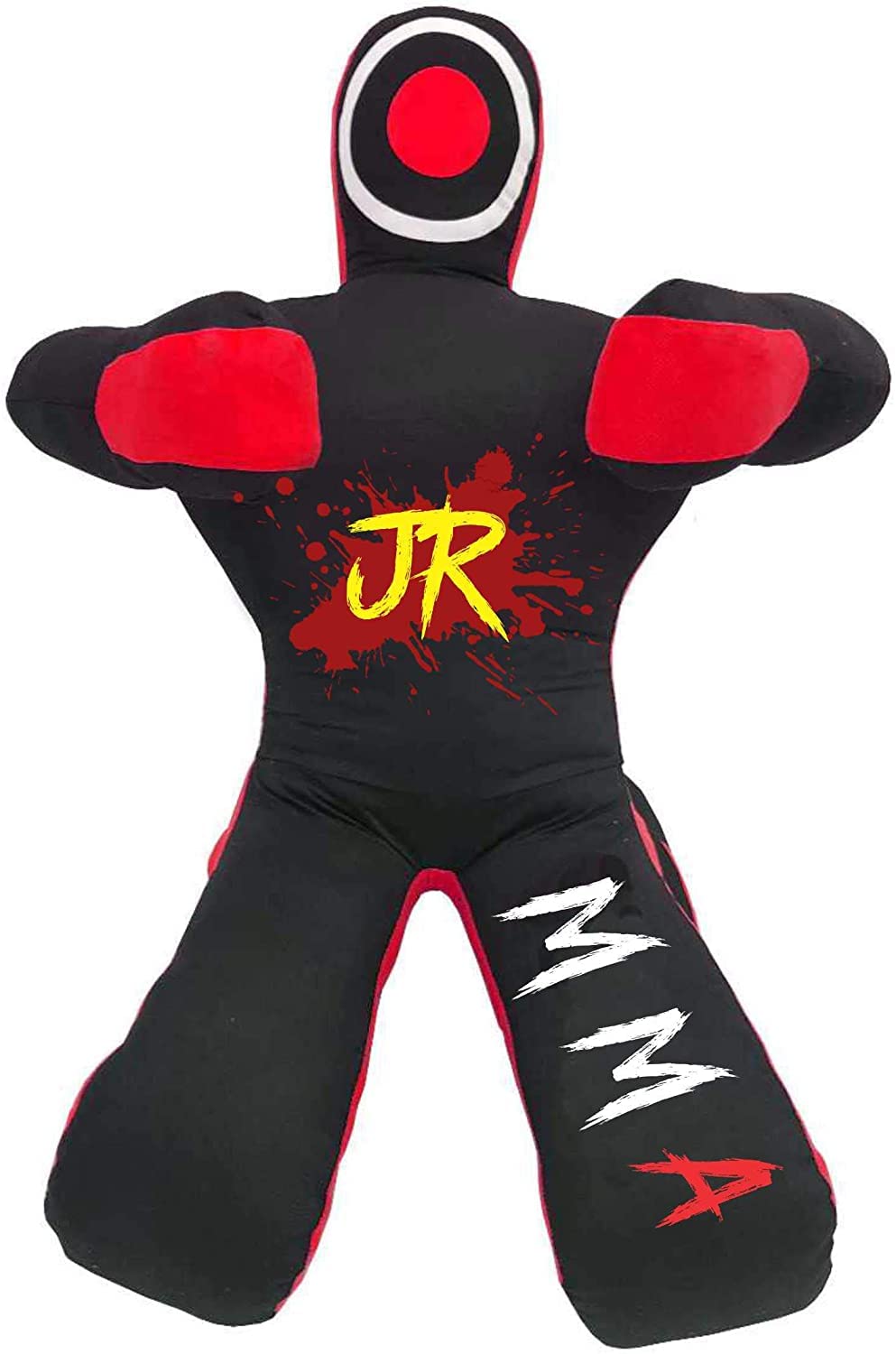 MMA Practice Dummy 70" Black Canvas for Boxing Grappling Wrestling Training