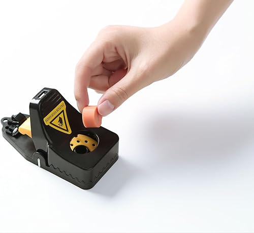 Miniatura 7 de Trampa para ratones, paquete de 12 trampas para ratones, para interiores, para el hogar, atrapador de roedores rápido y eficaz, sanitario y seguro