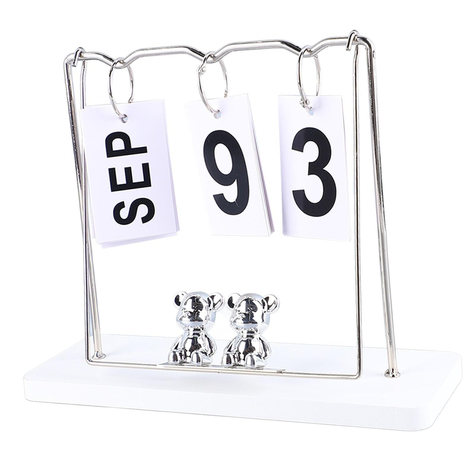 Tischkalender, stehend, aufklappbar, ewiger Kalender mit großem Display für Schreibtisch, Büro oder Kabine