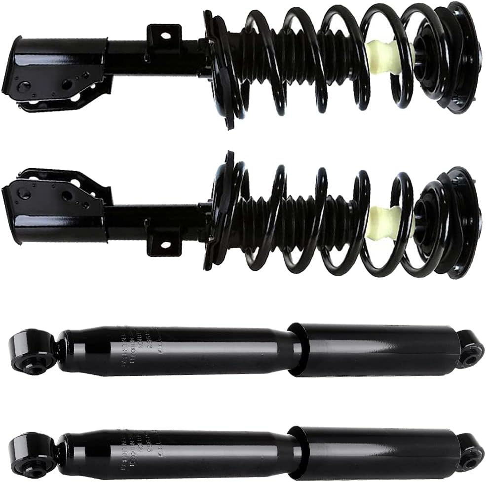 Front and Rear Complete Struts Assembly Shock Absorbers w/Coil Spring Fits 2010-2016 for Chevy Equinox2010-2016 for GMC Terrain Replace 272527 272526 911258 (Set of 4)