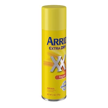 Arrid XX Extra Dry Aerosol Antiperspirant Deodorant, Regular, 6 oz (Pack of 7)