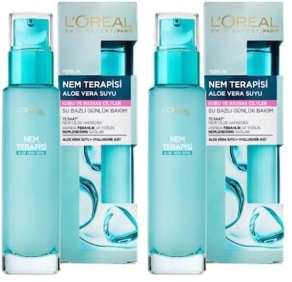 L'Oréal Paris Nem Terapisi Aloe Vera Suyu Normalden Kuruya Ciltler 2li paket