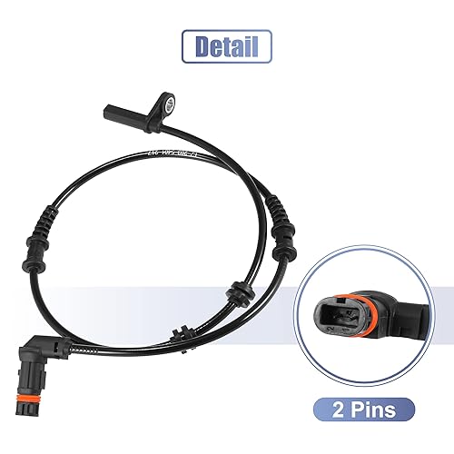 Miniatura 6 de X AUTOHAUX Sensor de velocidad de rueda ABS delantero izquierdo derecho 2035401217 para Mercedes-Benz C280 C350 2006-2007 para Mercedes-Benz C320