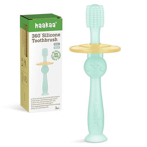 Haakaa 360 cepillo de dientes de silicona para bebé
