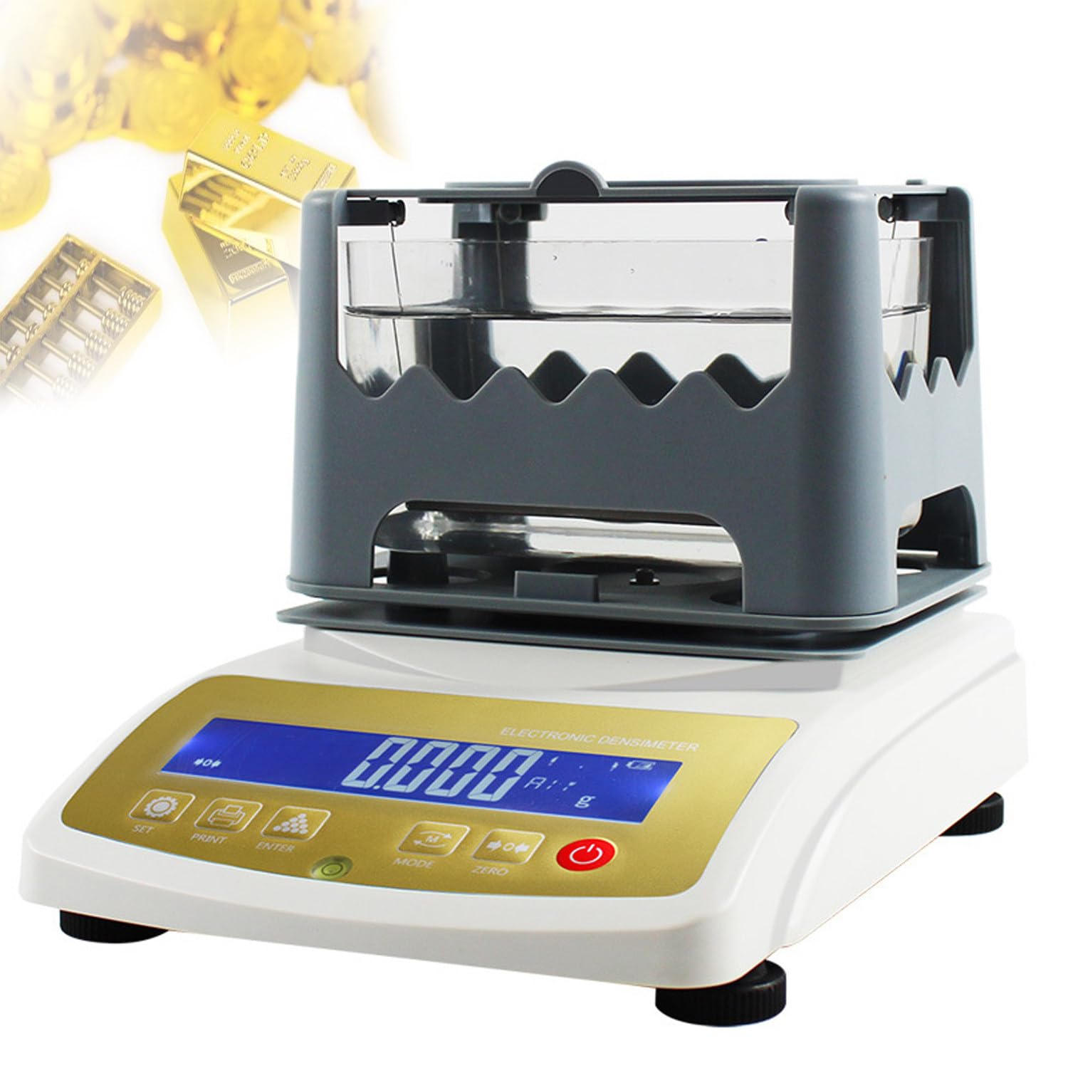 Tester Elettronico Digitale della Purezza Dell'oro,Tester per Oro,Argento,Strumento da Laboratorio per Gioiellieri E Banchi dei Pegni,1200K