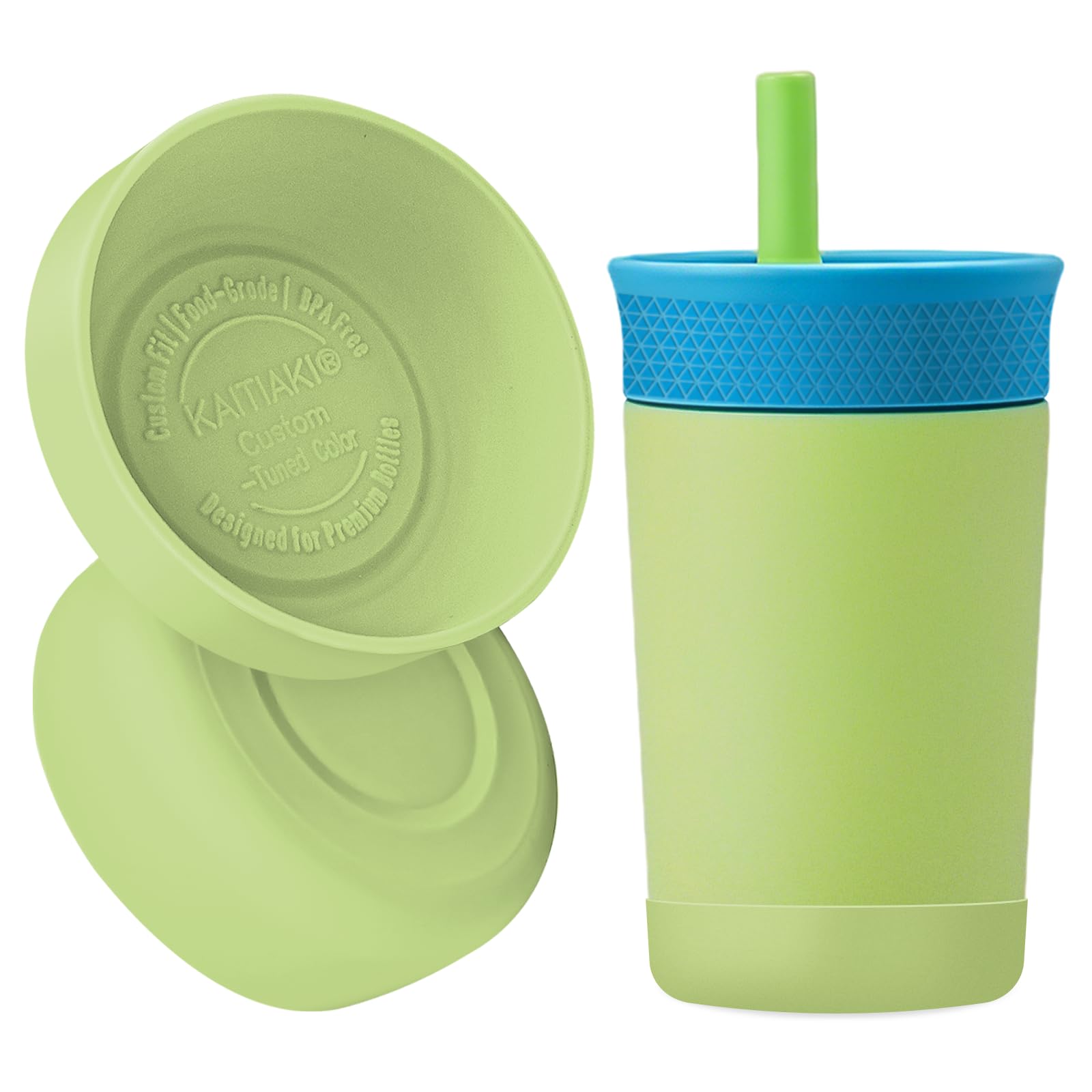 2Pcs Silicone Bottle Boot for Owala Kids Water Bottles, Compatible with Owala FreeSip 16oz,12oz, Kids Tumbler 15oz,Flip 14oz Food-Grade Anti-Slip, Scratch-Resistant,for School&Travel