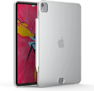 Asgens iPad Pro 11'' Clear Case,Support Apple Pencil Charging Slim Lightweight Soft TPU Silicone Protective Cover for Apple iPad Pro 11 inch 2018/2020