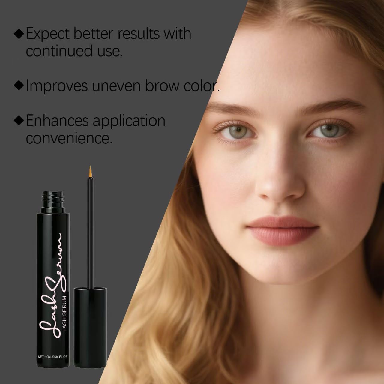 Sinsnlashes Wimpernpflege Serum, Pflegemittel für feine spärliche Wimpern, Wimpernpflege mit 95% natürlichen Inhaltsstoffen, ohne Hormone, ohne künstliches Parfüm für tägliche Augenpflege (3 pcs)