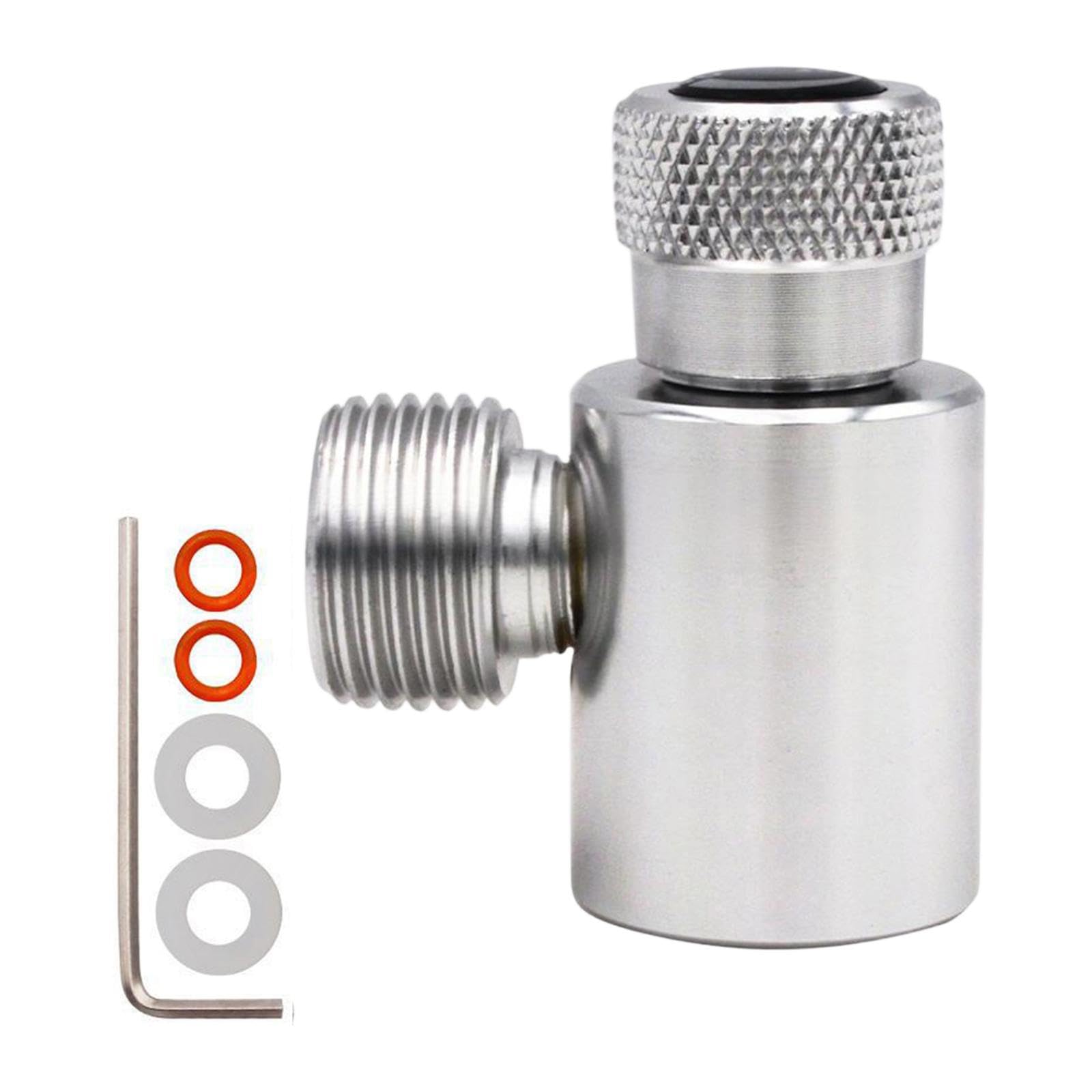 Adattatore CO2 Cilindro Connettore Adattatore Serbatoio Accessorio Versatile Metallo Trasferimento Rapido Adatto per Casa Uso Commerciale Dimensioni5.