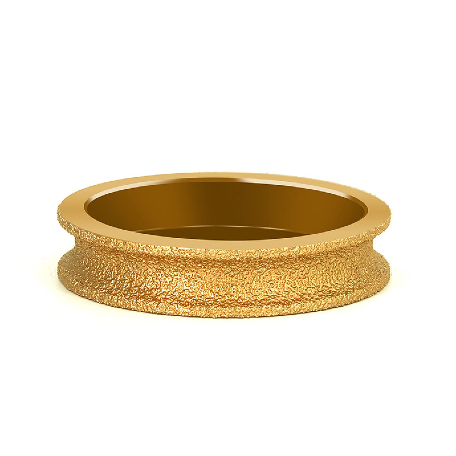 Uoxhfdh One Color Vacuum Brazed Diamond Grinding Wheel Demi Bullnose 75Mm 20Mm Bore 60-80Grit Multiple Sizes(10Mm)