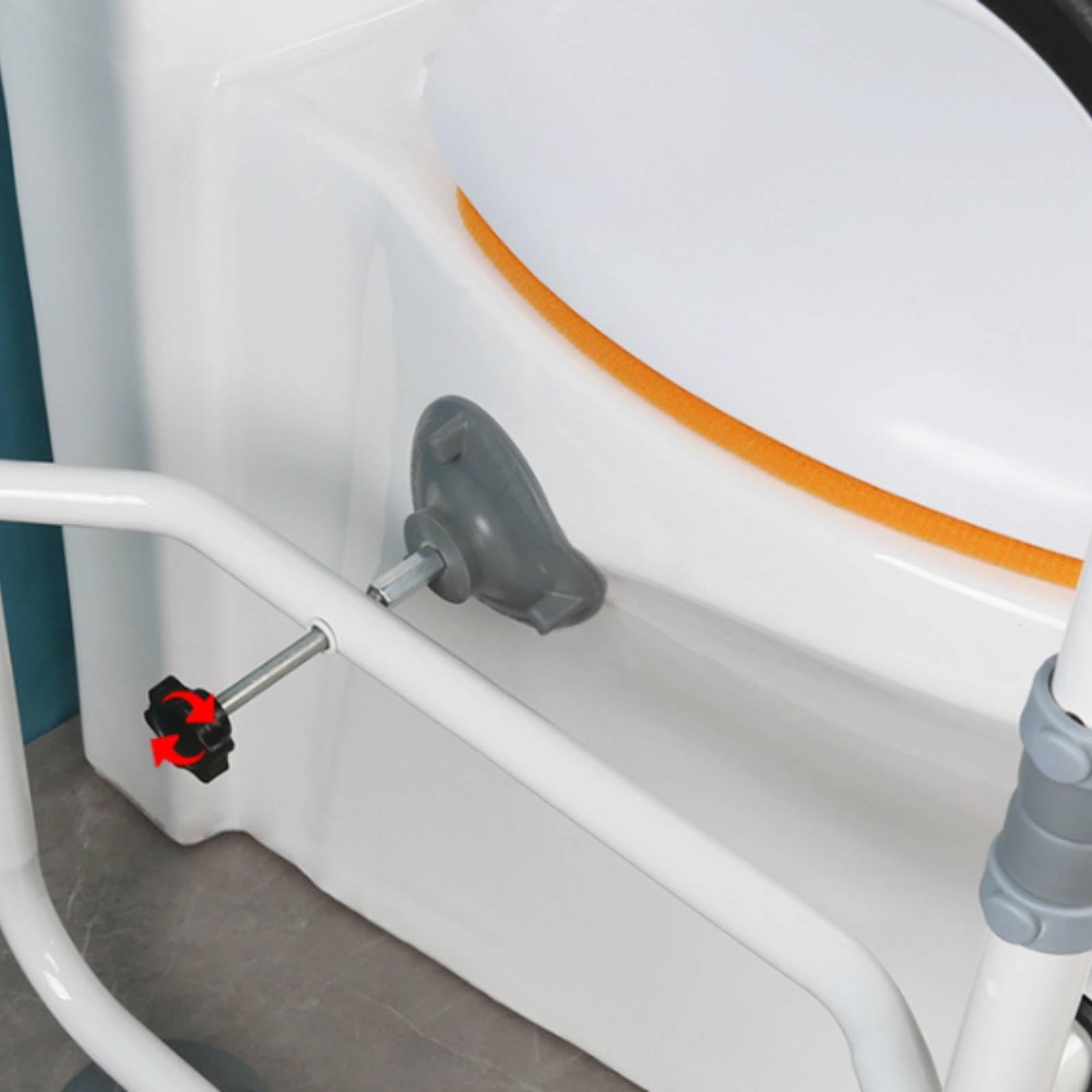 Gralara Supporto WC con Ventose Regolabile Telaio di Ergonomico Ausilio Bagno per Persone di Età Avanzata
