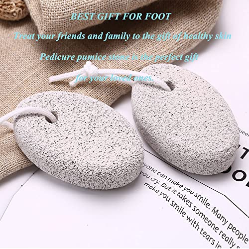 4-Pack Natural Pumice Stone For Feet, Borogo Lava Pedicure Tools Hard Skin Callus Remover For Feet And Hands - Natural Foot File Exfoliation To Remove Dead Skin, Heels, Elbows, Hands #TOP5