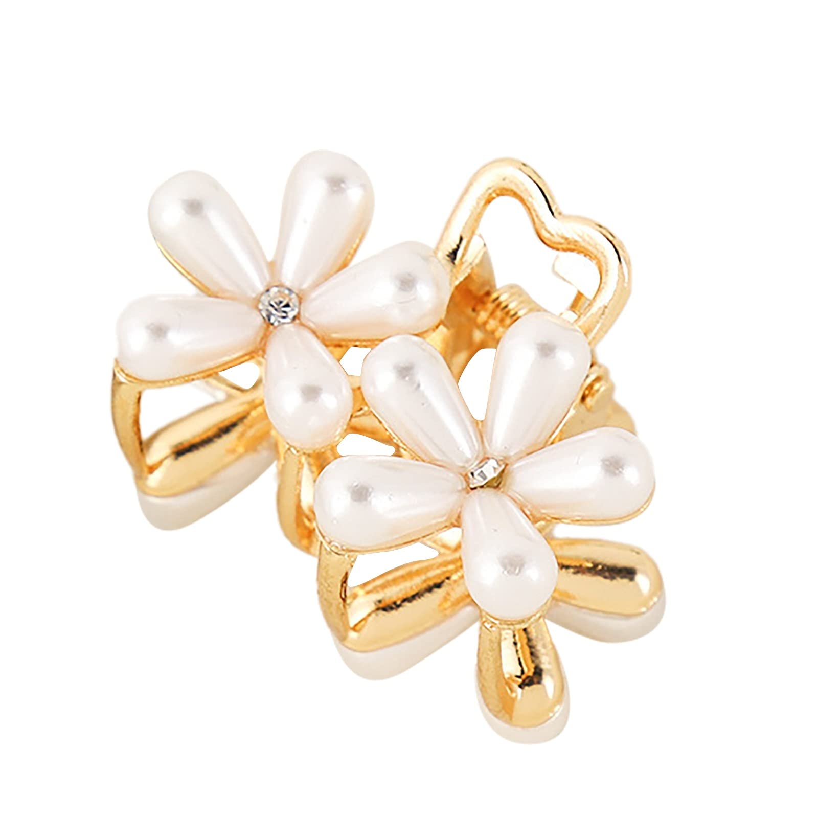 Barrette à cheveux mini pince perlée idéale pour vos coiffures du quotidien