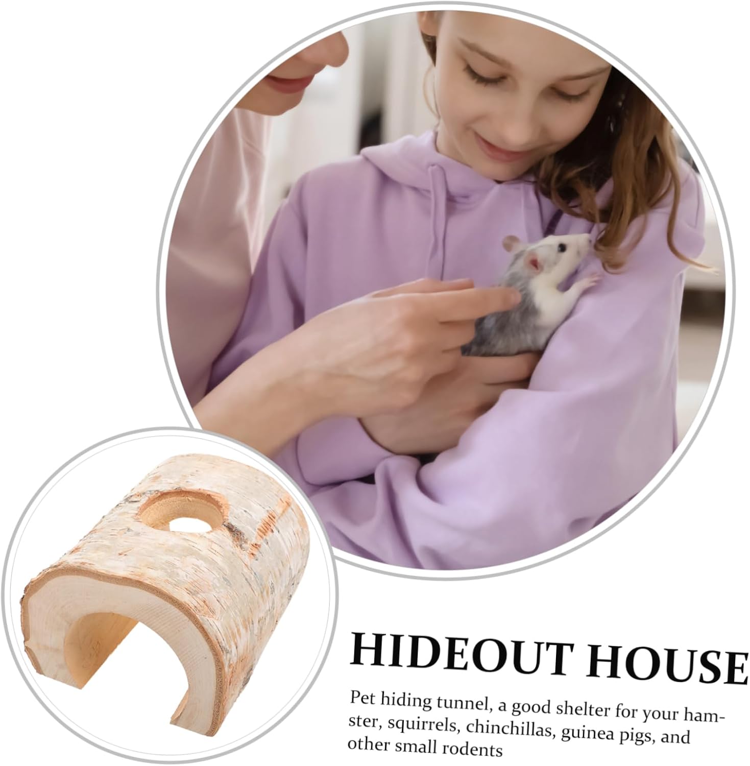 BESPORTBLE Hamster Tunnel Hideout Gerbil Cave Toy for Chewing Inner Adventure Tube for Animals Fun Comfortable Play Space